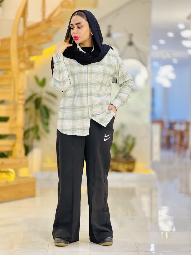 شومیز چهارخانه 2096